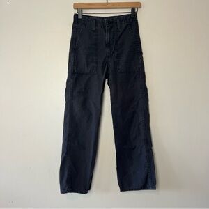 Levi's Black Ribcage Straight Loose Fit Pants Women's 24